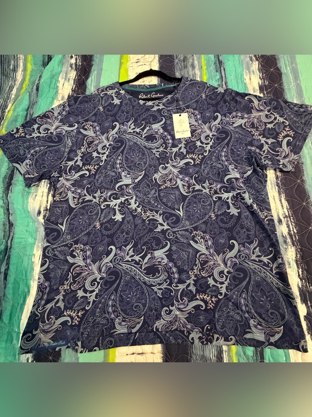 Blue Paisley Men’s Tee 💙